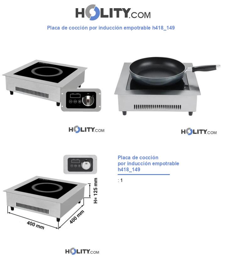 Placa de cocción por inducción empotrable h418_149