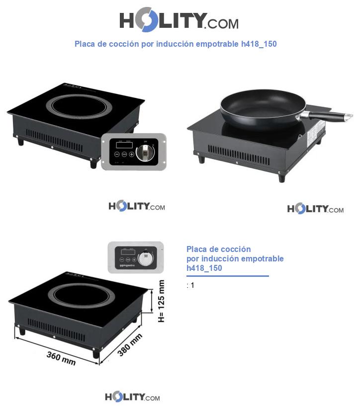 Placa de cocción por inducción empotrable h418_150
