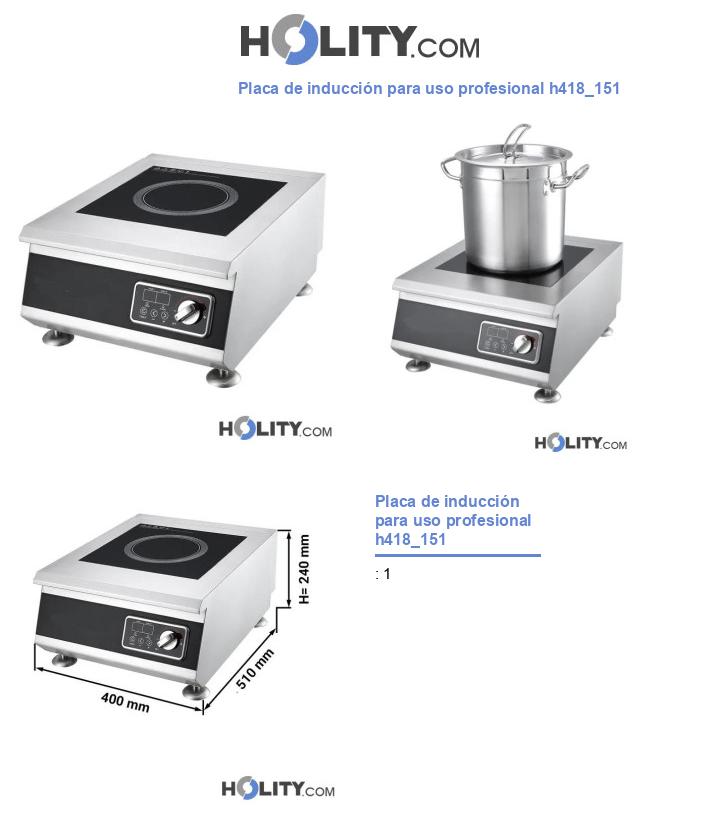 Placa de inducción para uso profesional h418_151