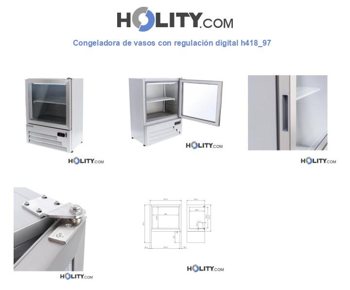 Congeladora de vasos con regulación digital h418_97