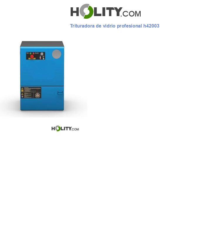 Trituradora de vidrio profesional h42003