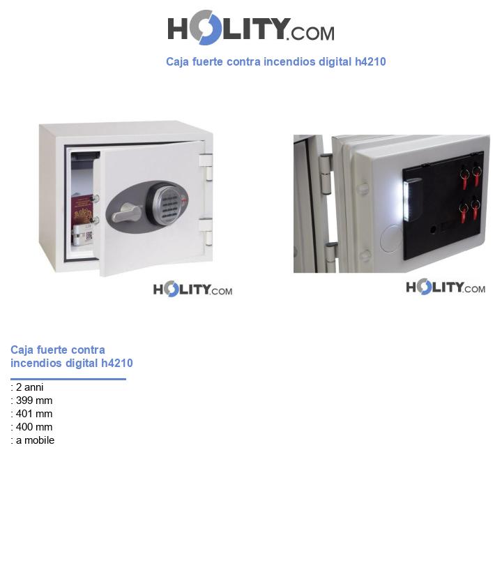 Caja fuerte contra incendios digital h4210