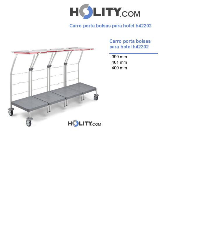 Carro porta bolsas para hotel h42202