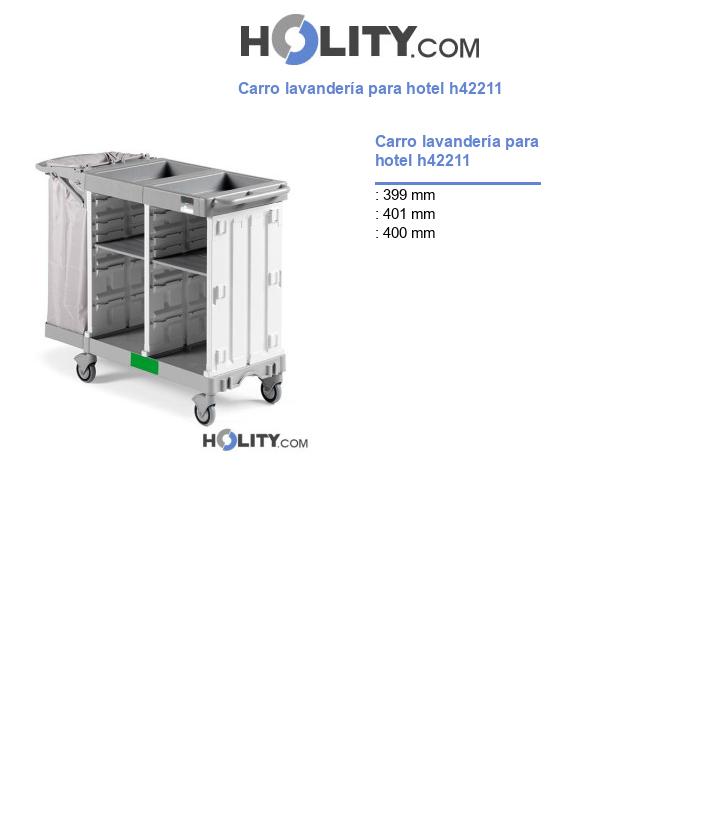 Carro lavandería para hotel h42211