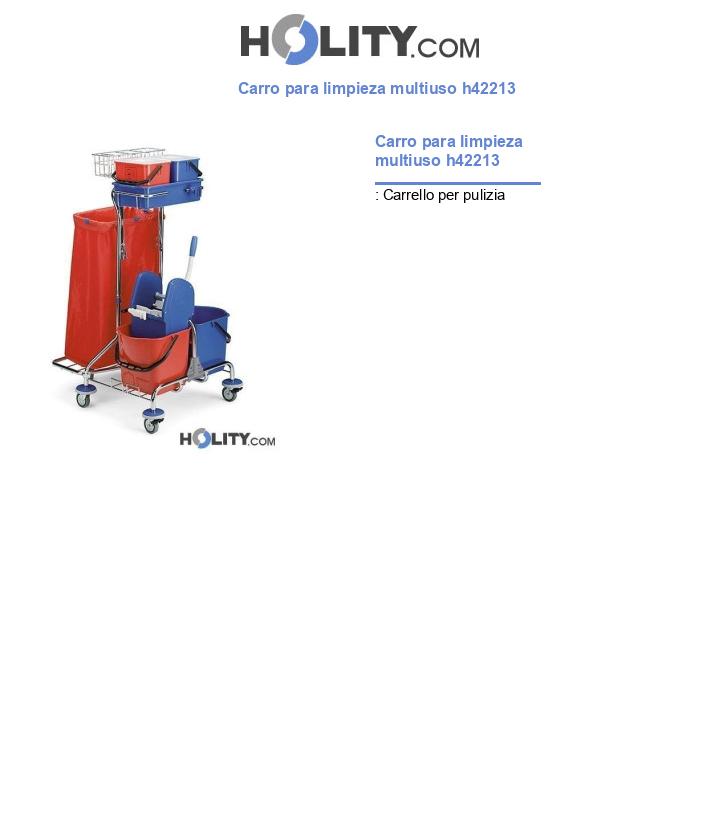 Carro para limpieza multiuso h42213