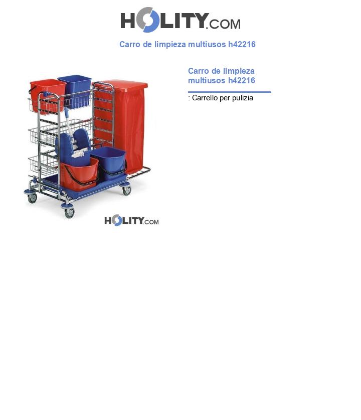 Carro de limpieza multiusos h42216