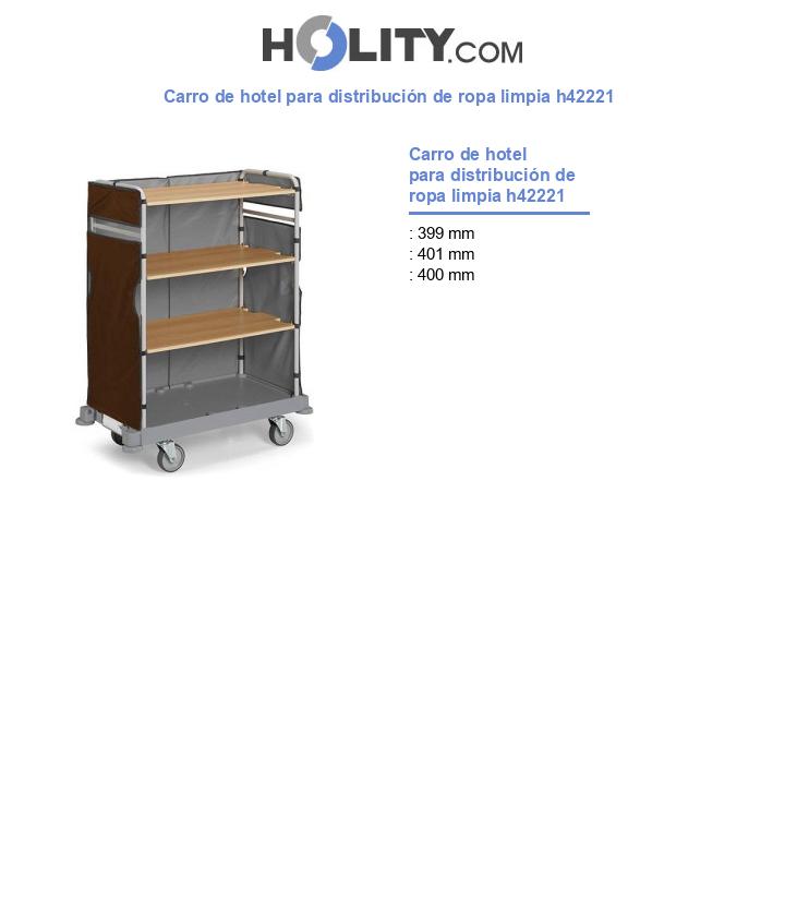 Carro de hotel para distribución de ropa limpia h42221