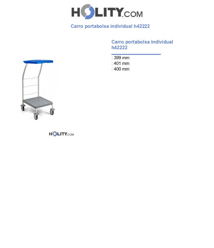Carro portabolsa individual h42222