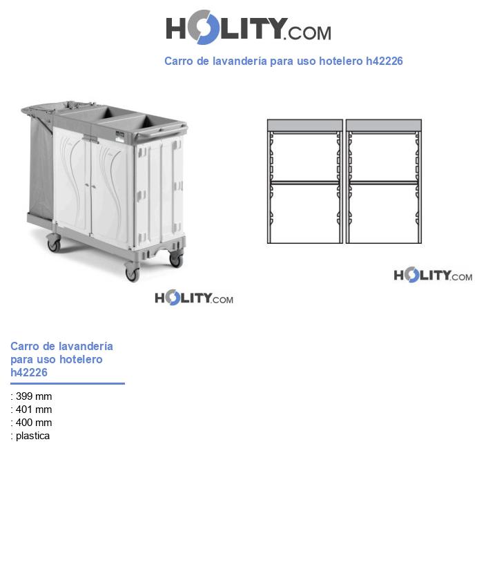 Carro de lavandería para uso hotelero h42226