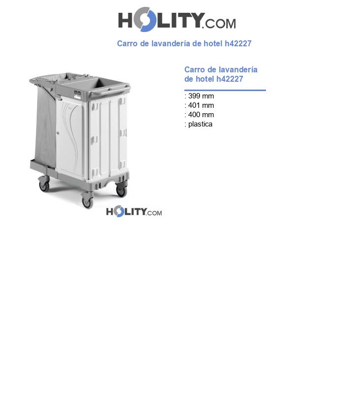Carro de lavandería de hotel h42227