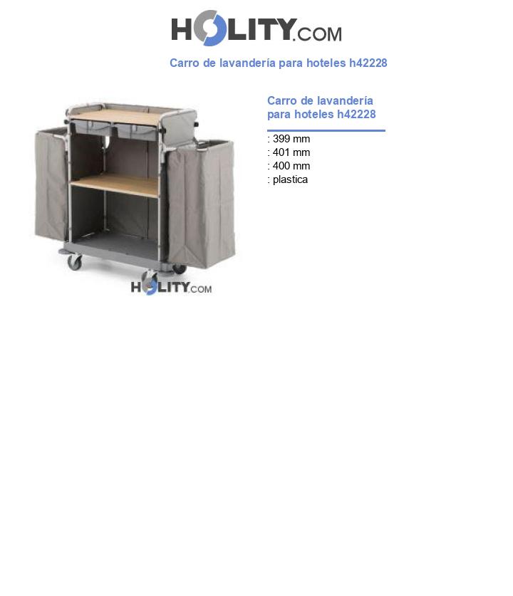 Carro de lavandería para hoteles h42228