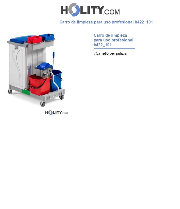Carro de limpieza para uso profesional h422_101