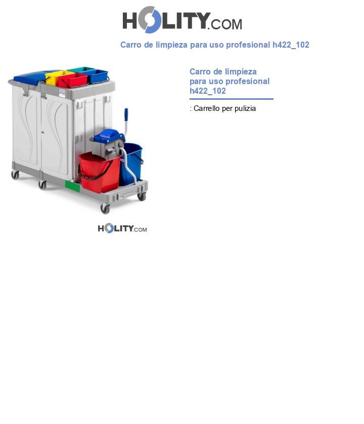 Carro de limpieza para uso profesional h422_102
