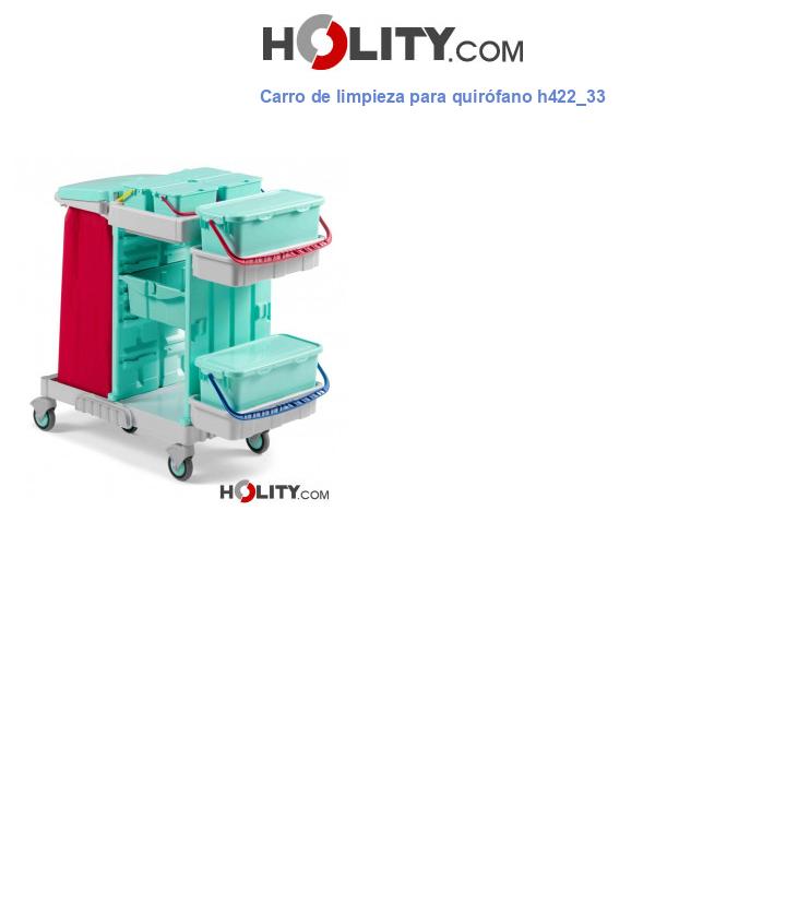 Carro de limpieza para quirófano h422_33