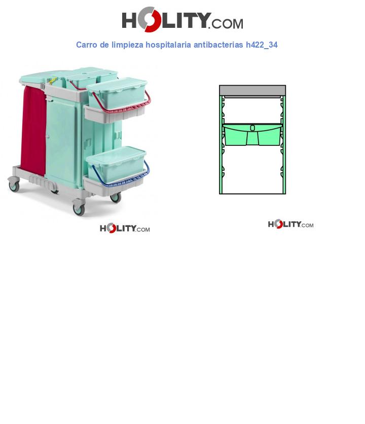 Carro de limpieza hospitalaria antibacterias h422_34