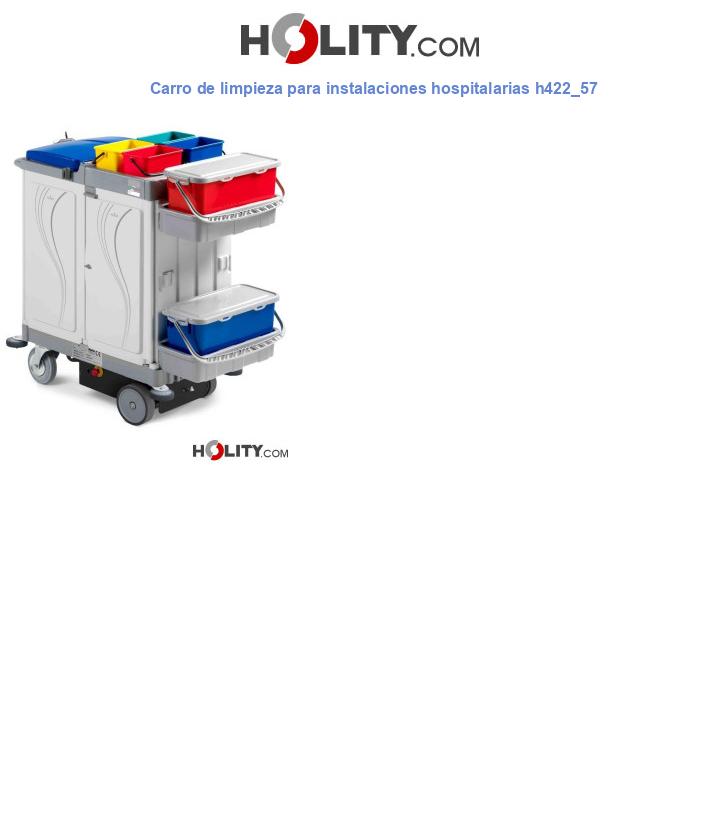 Carro de limpieza para instalaciones hospitalarias h422_57
