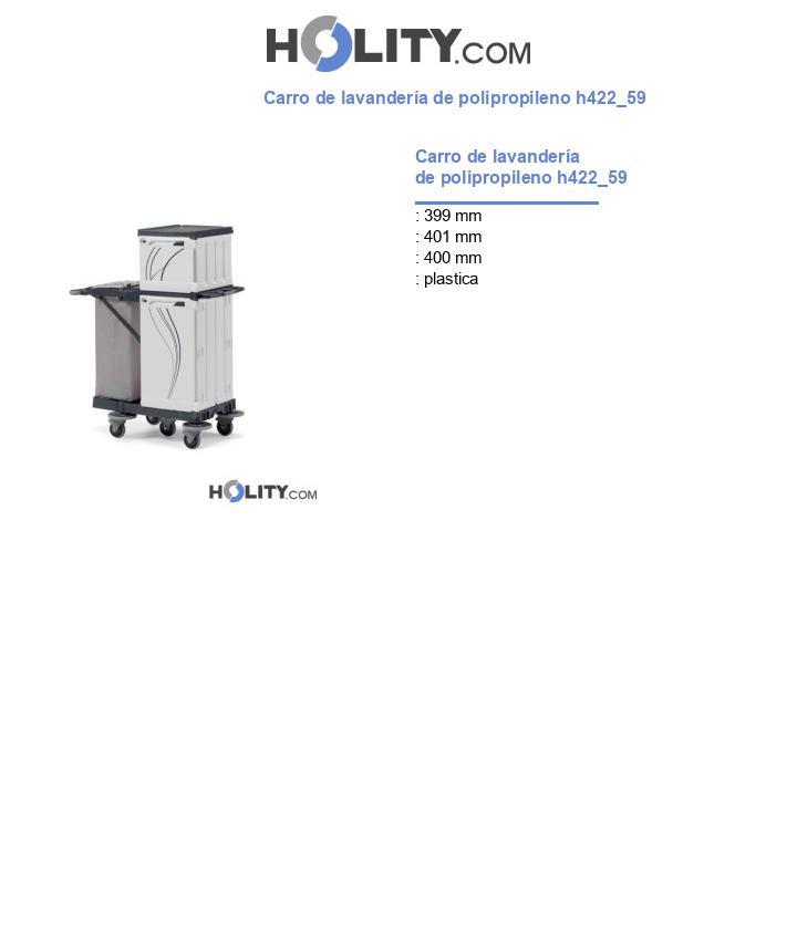 Carro de lavandería de polipropileno h422_59
