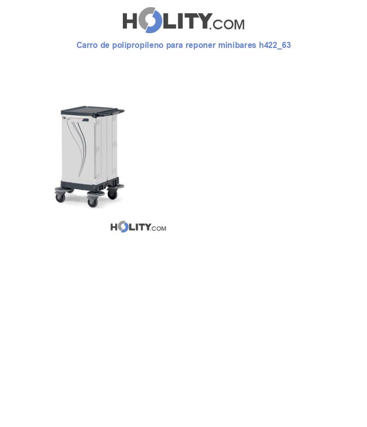 Carro de polipropileno para reponer minibares h422_63