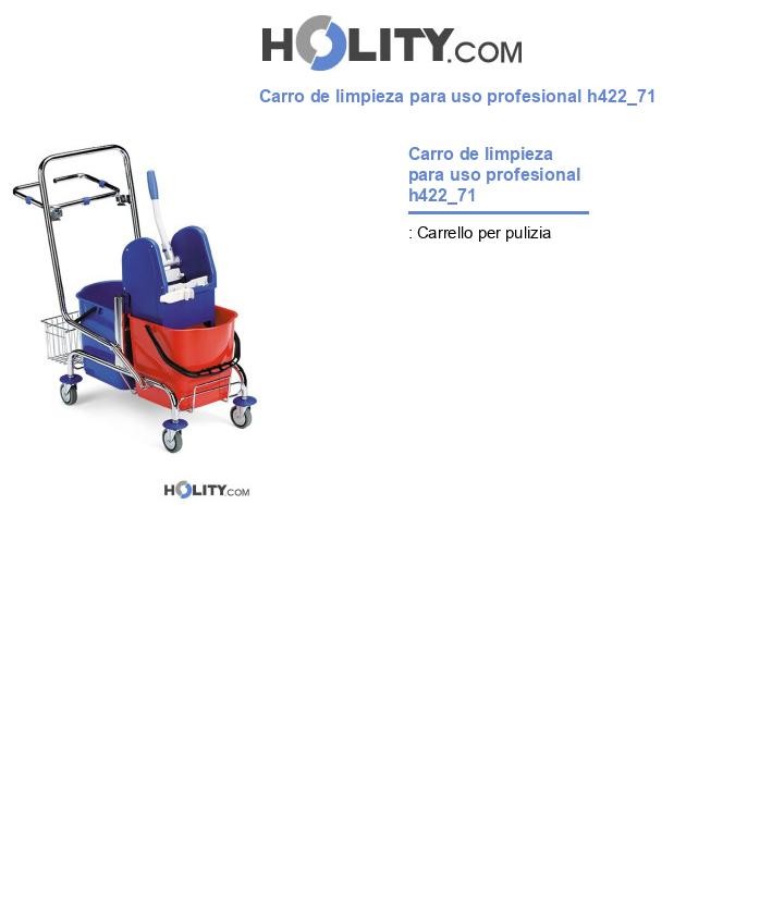 Carro de limpieza para uso profesional h422_71
