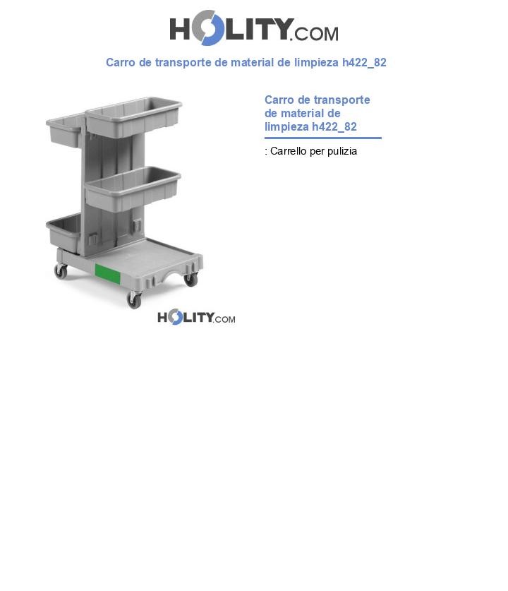 Carro de transporte de material de limpieza h422_82