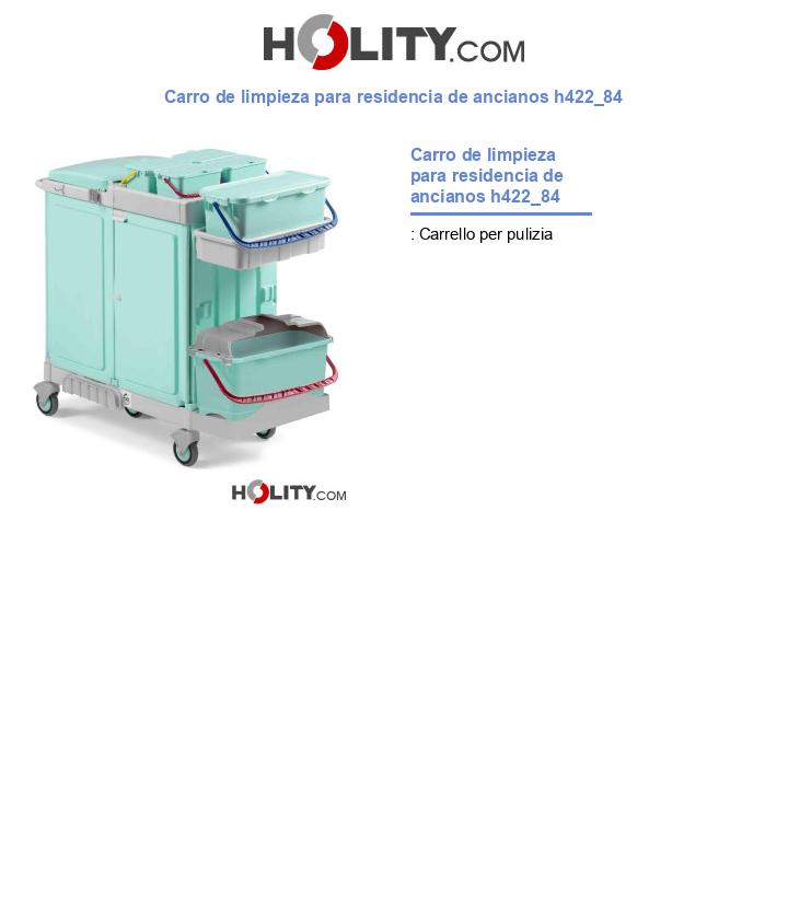 Carro de limpieza para residencia de ancianos h422_84