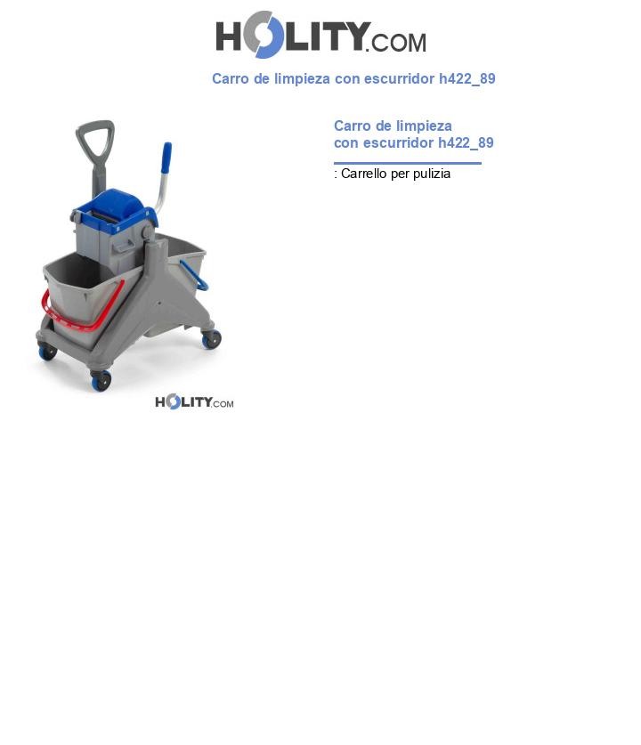 Carro de limpieza con escurridor h422_89