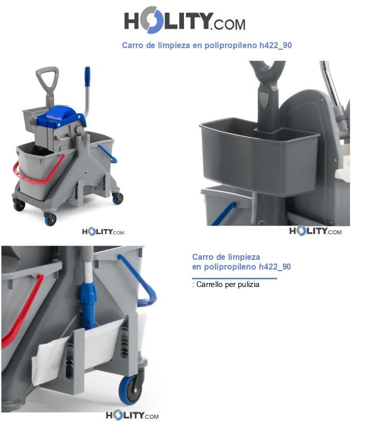 Carro de limpieza en polipropileno h422_90