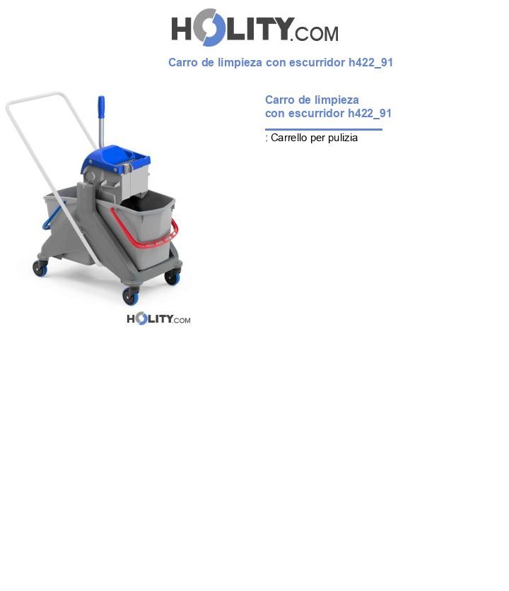 Carro de limpieza con escurridor h422_91