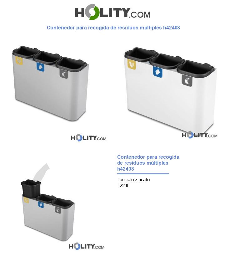 Contenedor para recogida de residuos múltiples h42408
