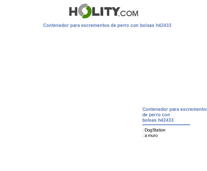 Contenedor para excrementos de perro con bolsas h42433