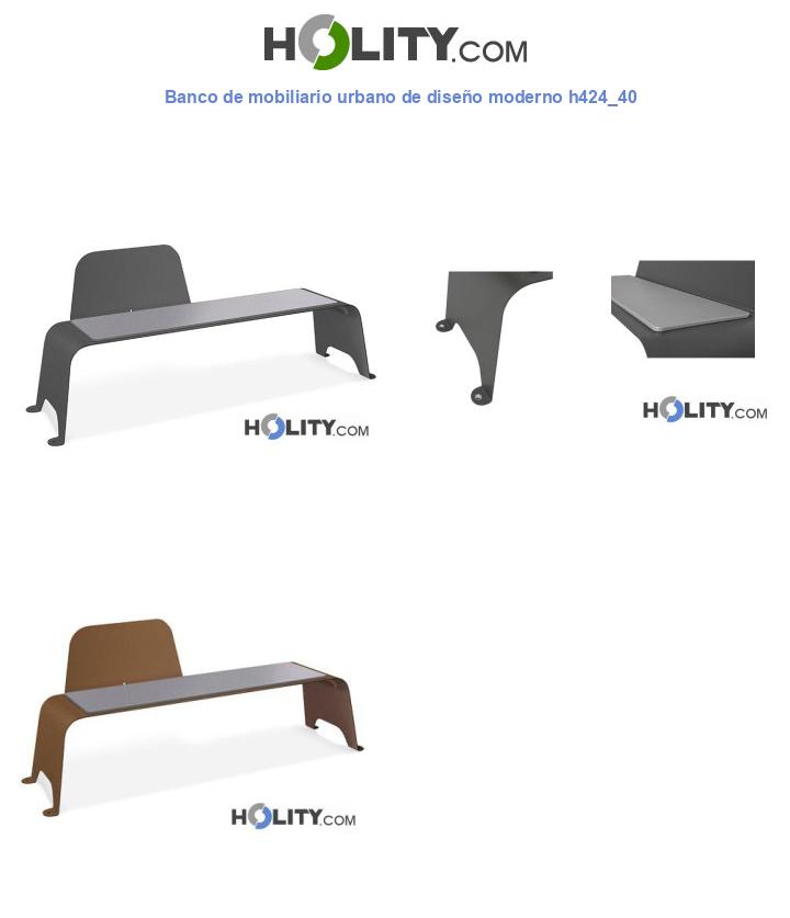 Banco de mobiliario urbano de diseño moderno h424_40