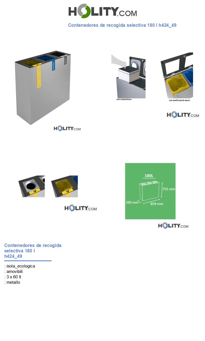 Contenedores de recogida selectiva 180 l h424_49