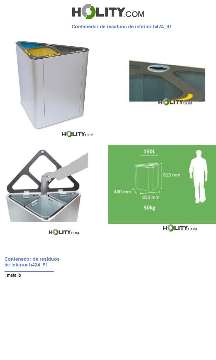 Contenedor de residuos de interior h424_91