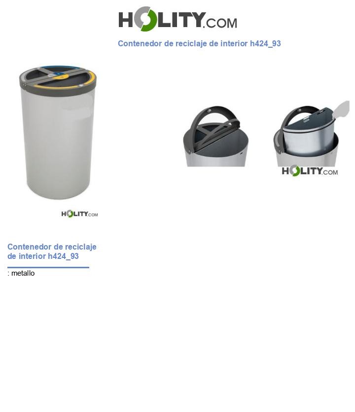 Contenedor de reciclaje de interior h424_93