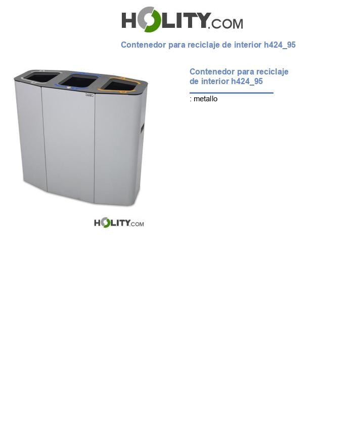 Contenedor para reciclaje de interior h424_95