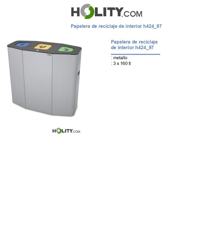 Papelera de reciclaje de interior h424_97