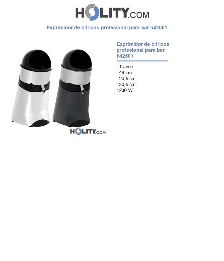 Exprimidor de cítricos profesional para bar h42501