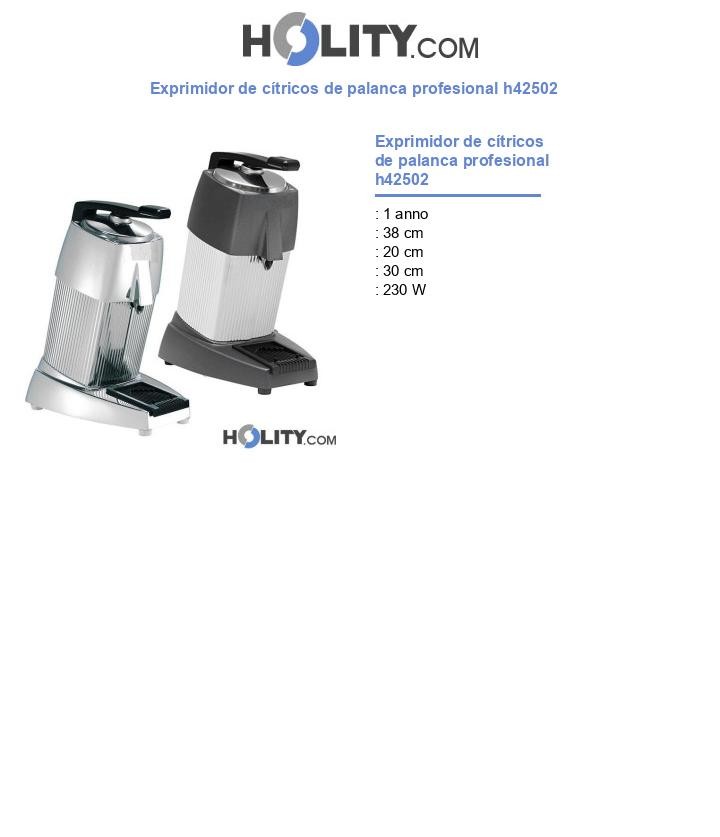 Exprimidor de cítricos de palanca profesional h42502