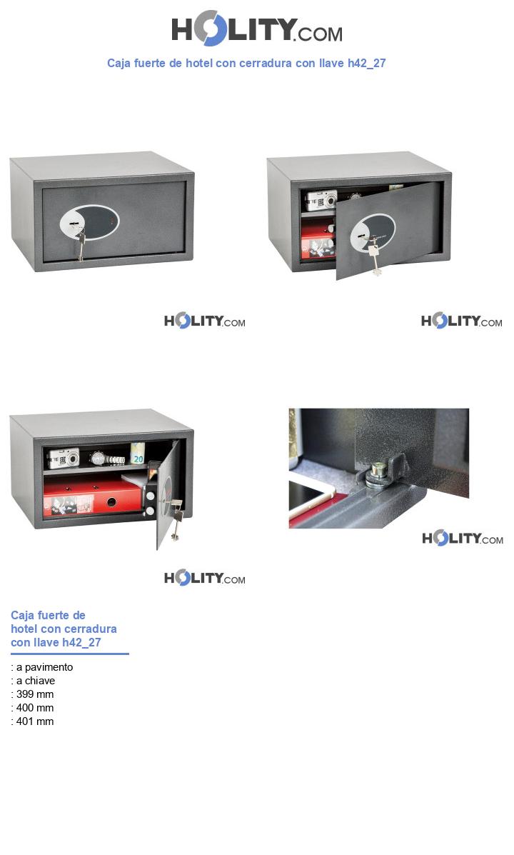 Caja fuerte de hotel con cerradura con llave h42_27