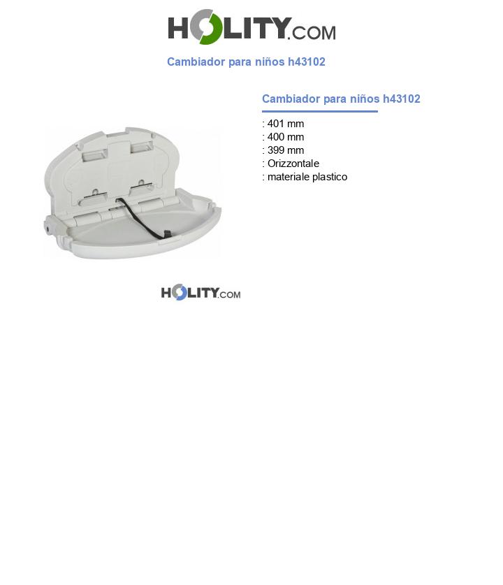 Cambiador para niños h43102