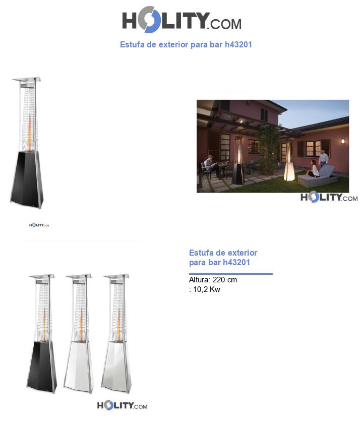 Estufa de exterior para bar h43201
