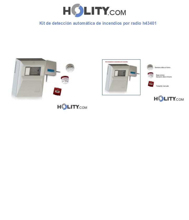 Kit de detección automática de incendios por radio h43401