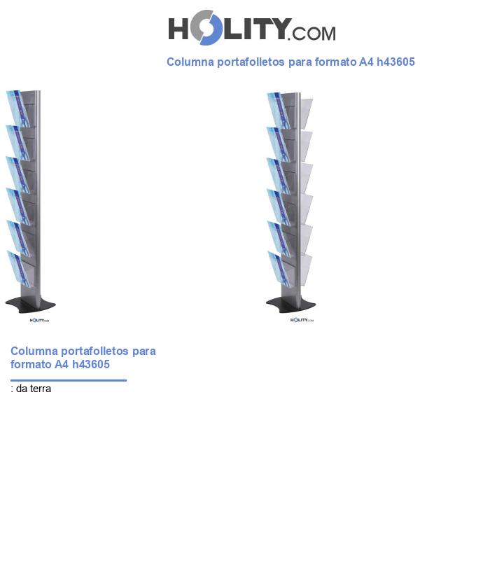 Columna portafolletos para formato A4 h43605