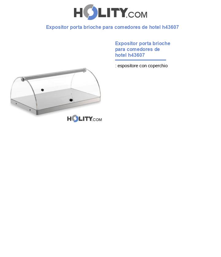 Expositor porta brioche para comedores de hotel h43607