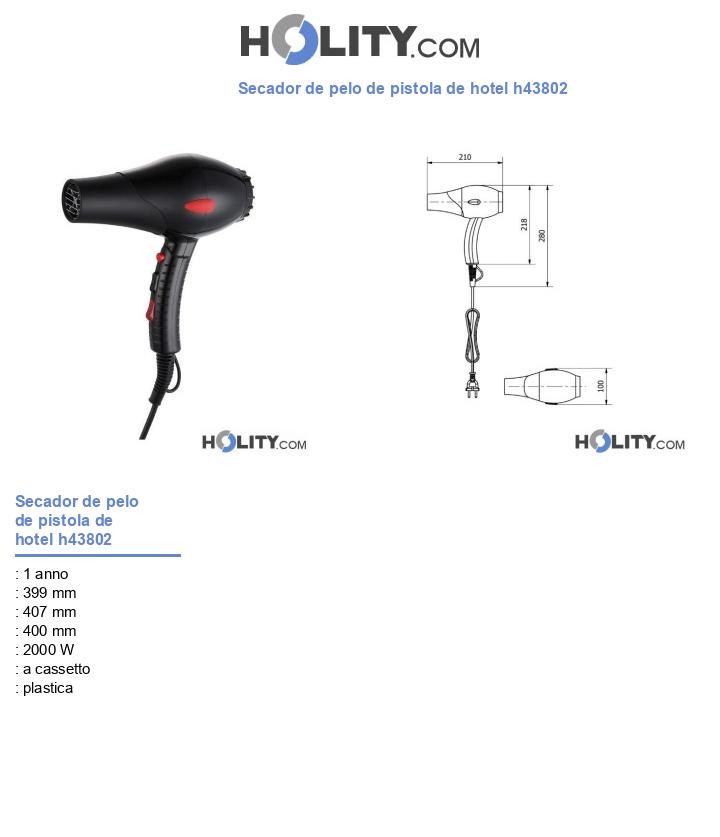 Secador de pelo de pistola de hotel h43802