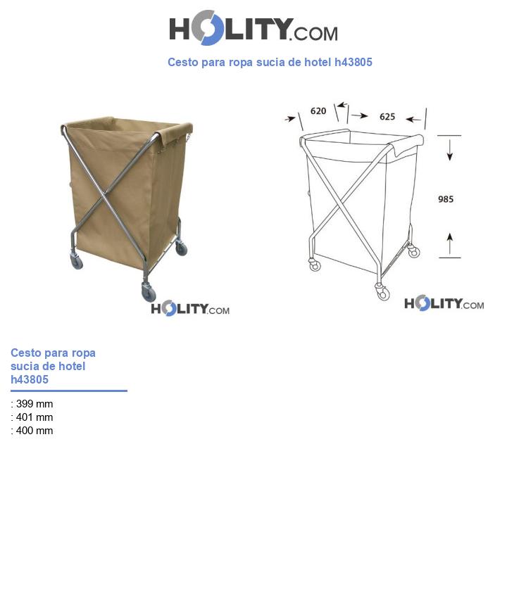 Cesto para ropa sucia de hotel h43805