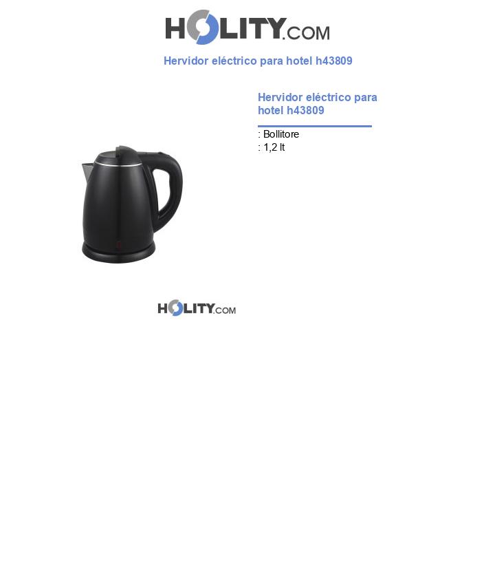 Hervidor eléctrico para hotel h43809