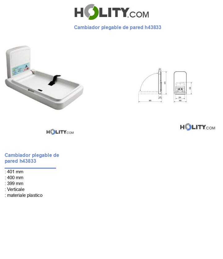 Cambiador plegable de pared h43833