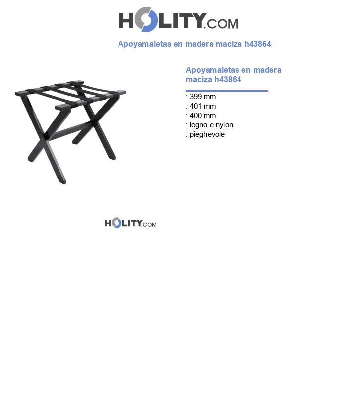 Apoyamaletas en madera maciza h43864