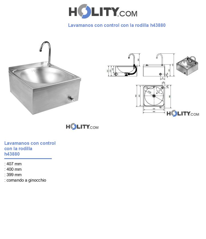 Lavamanos con control con la rodilla h43880